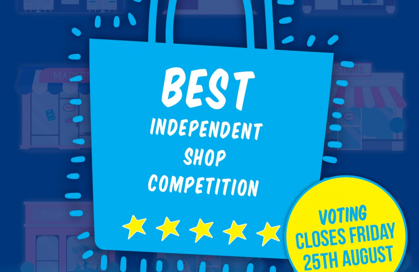 Chris Green MP Best Shop Comp poster