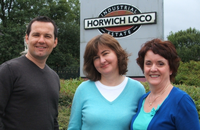 Horwich Loco Works - Chris Green, Anne Galloway and Christine Flannigan