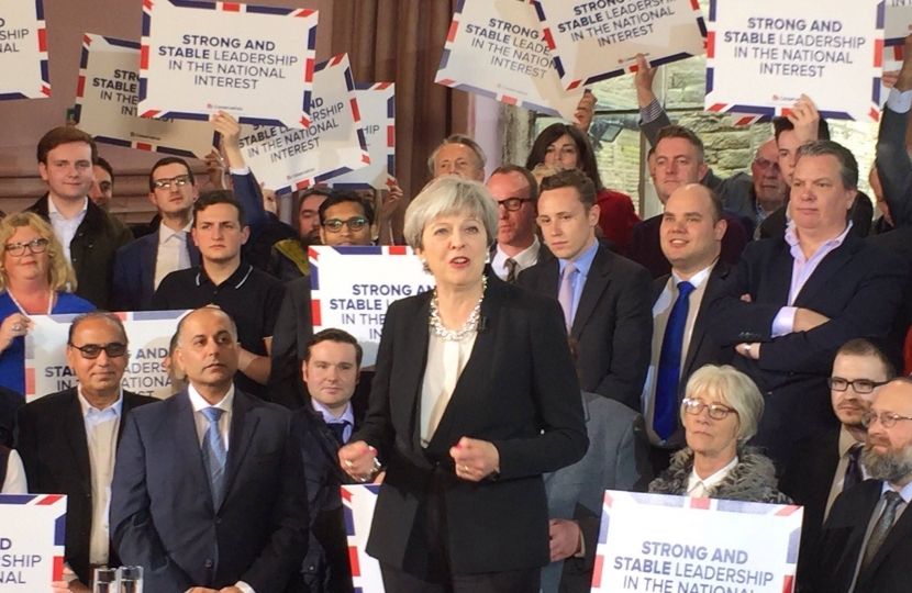 Theresa May campaign launch