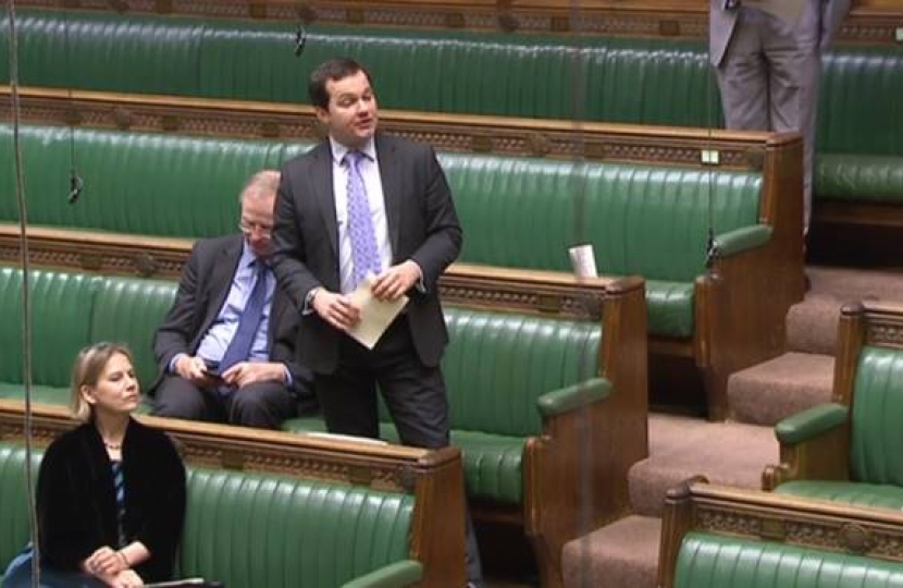 MP for Bolton West, Chris Green, in the House of Commons