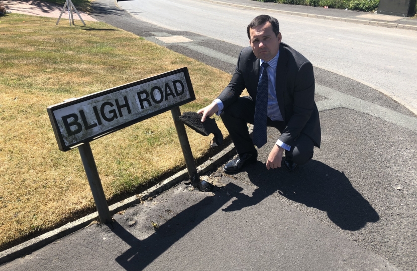 Chris at Bligh Road, affected by the disruption