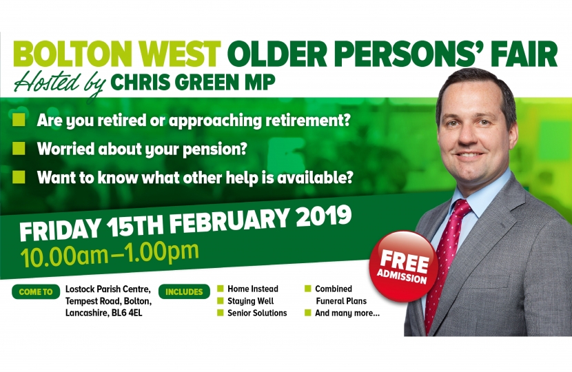 Chris Green MP Older Persons' Fair