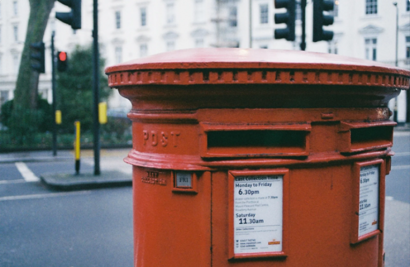 Photo of a post box