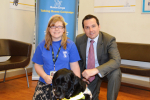 Chris Green meets Jessica Cowley and Jet at the Atherton Guide Dogs centre