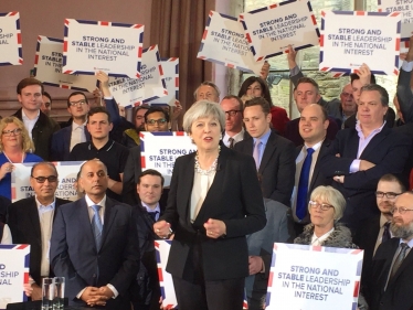 Theresa May campaign launch