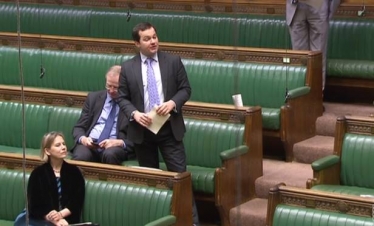 MP for Bolton West, Chris Green, in the House of Commons