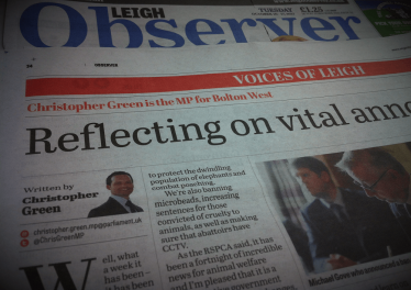 Leigh Observer column - 10th October 2017